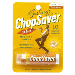 ChopSaver lip balm in a compact jar provides all-natural lip therapy for daily use.