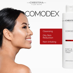 Christina Comodex Purify cotton-pad: gentle toning without drying