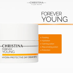 Christina Forever Young Hydra cream swirl shows non-greasy finish.