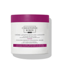 Christophe Robin Color Shield Cleansing Mask with Camu Camu berries bottle boosts color vibrancy protection.
