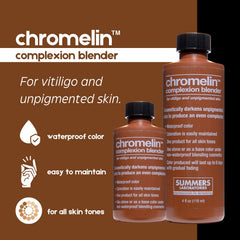 Chromelin Complexion Blender applicator rod used for smooth, even coverage.