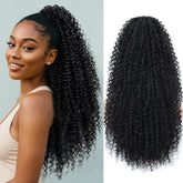 CHRSHN drawstring ponytail kinky curly 24-inch delivers instant length and natural movement.