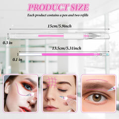 CIATBYYJ brow mapping pen close up with fine tip for hair-like lines