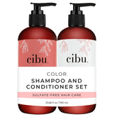 CIBU Color Shampoo bottle demonstrates color-safe hydration for vibrant hair