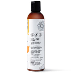 CIBU Curl + Coil Gelée being applied by hands for smooth frizz control on waves.
