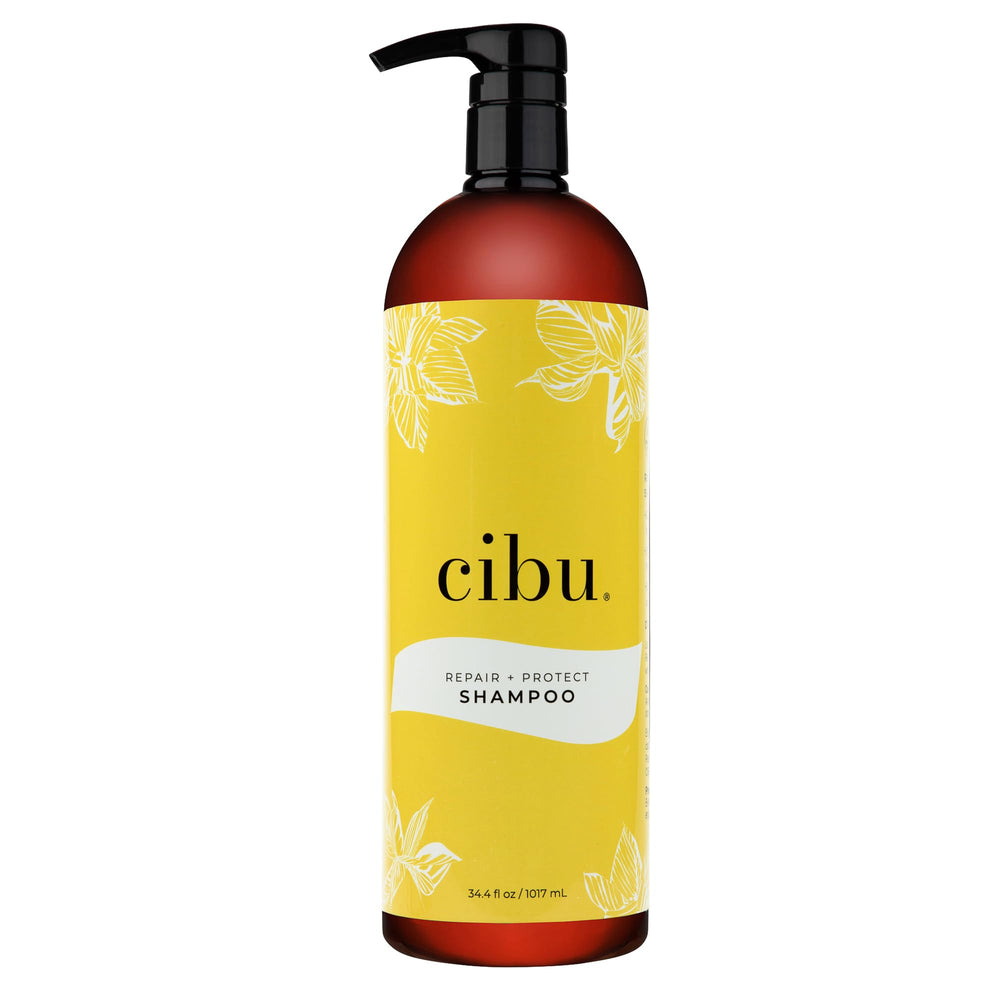 CIBU Repair and Protect Shampoo bottle for daily use rejuvenating damaged hair.