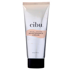 CIBU Revive and Restore maintenance cream bottle front, highlighting protective formula for smooth hair