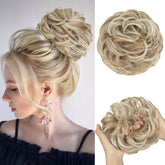 CJL HAIR large bun hair piece in sunny blonde adds instant volume for daily updos.