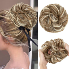 CJL HAIR large messy bun piece adds volume for buns and ponytails