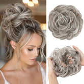 CJL HAIR large messy bun Polar Silver for instant volume and a polished updo.