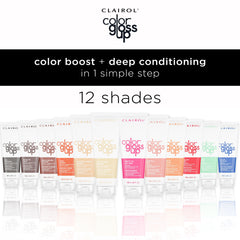 Clairol Color Gloss Up in-shower conditioning with shea butter and argan oil.