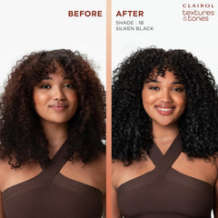 Clairol Textures & Tones 8RO Sunset Copper color dispersion across hydrated curls.