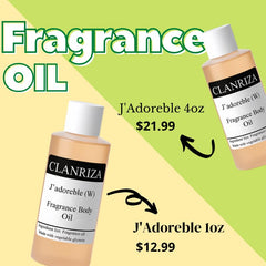 CLANRIZA J'Adoreble glow hint on skin after application for daylong scent.