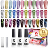 Clara Colors cat eye polish with aurora effect for dramatic, shifting nails.