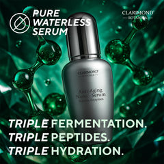 Clarimond Oralcare serum dropper on glass indicates fast absorption