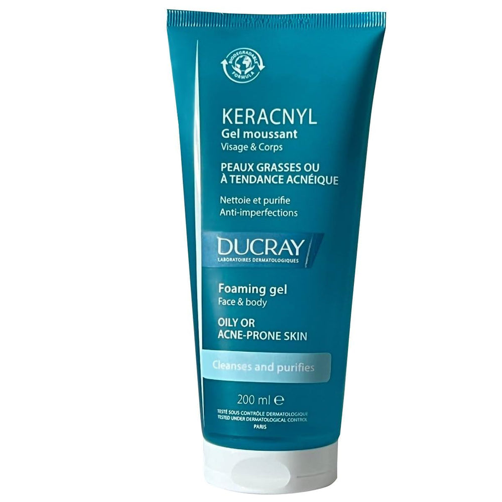 CLASSIC DERMA Keracnyl Gel Moussant purifie la peau en douceur et cible les imperfections.