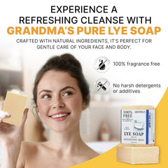 CLASSYONE Grandma’s Pure Lye Soap Bar 12-pack packaging shown for home use.