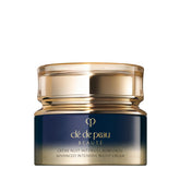 Clé de Peau Beauté Advanced Night Cream bottle close-up, overnight hydration for firmer skin.