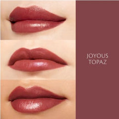 Lip application of Shade 6 demonstrates creamy glide on lips