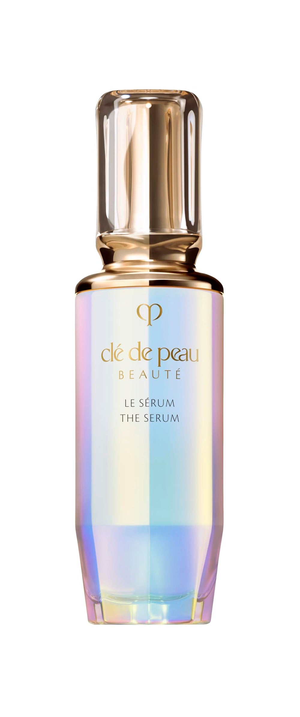 Clé de Peau Beauté The Serum 75mL bottle close-up highlighting hydration and glow