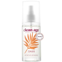 Clean Age Oasis bottle front - aluminum-free teen deodorant and body spray