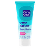 Clean & Clear oil-free deep action cleanser bottle front for refreshed pores