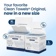Soft Clean Skin Club towels with soft fibers for gentle post-cleanse drying.