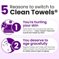 Clean Skin Club Clean Towels XL travel pack for hygienic on-the-go skincare.