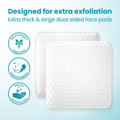 Clean Skin Club Clean² dual-sided pad showing smooth and textured surfaces for cleansing.