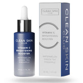 Clean Skin Club Vitamin C Serum bottle brightens and enhances a radiant complexion
