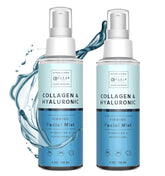 Clear Beauty Hyaluronic Acid & Collagen Face Mist bottle ready for intense hydration on vanity