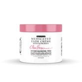 Clear Essence Exclusive Medicated Fade Creme bottle on vanity for evening skin tone