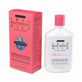 Clear Essence Exclusive Skin Beautifying Milk bottle on shelf for hydrating skin.