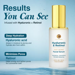 Clear Visage serum silky texture close-up after application.