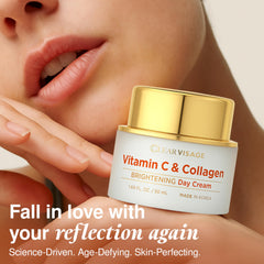 Texture of Clear Visage moisturizer on hand, showing quick absorption.
