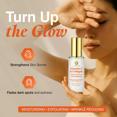 Application on face by Clear Visage serum shows quick absorption and hydration