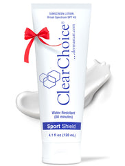 ClearChoice SPF 45 sunscreen bottle for everyday sun protection.