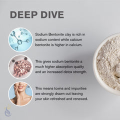 Applying ClearLee bentonite clay face mask for a clarifying at-home treatment.