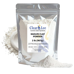 ClearLee Kaolin Clay powder packaging shows resealable pouch for fresh storage