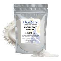 ClearLee Kaolin clay powder packaging bag with resealable closure for fresh storage.
