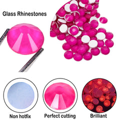 CLEKSPOYE neon rhinestones elevate crafts with vibrant color and easy non-hotfix application