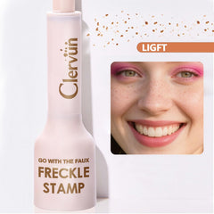CLERVUN Freckle Stamp liquid flow activation shown on stamp head.