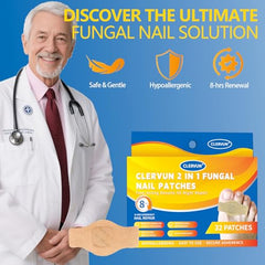 CLERVUN Fungus Nail Patches sealed pack for travel convenience