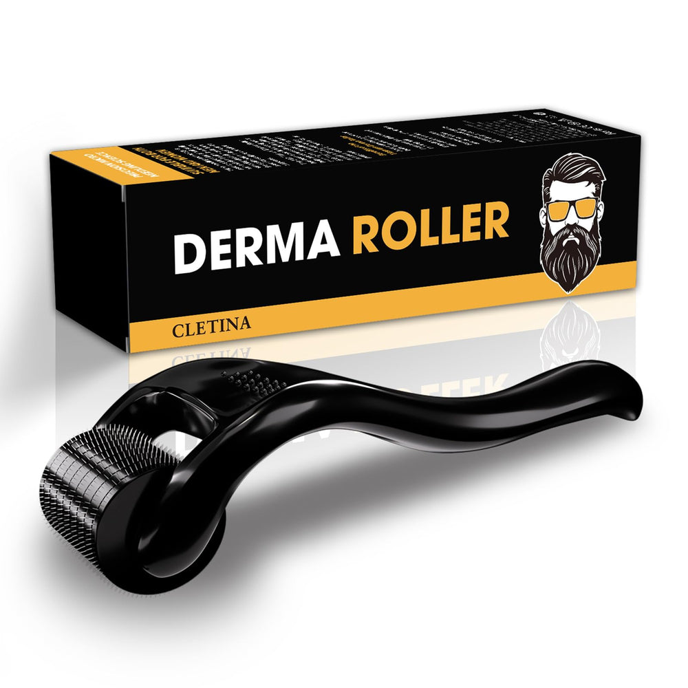 CLETINA 540 Titanium Derma Roller roller-head detail for precise at-home micro-needling sessions