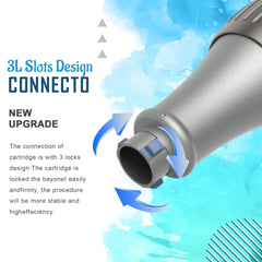 CLETINA microneedle roller pen beginner-friendly 0.24mm length for at-home skincare