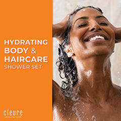 Cleure fragrance-free 3-piece set for head-to-toe fragrance-free cleansing.