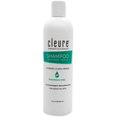 Cleure hypoallergenic volumizing shampoo bottle front, fragrance-free formula for sensitive skin.