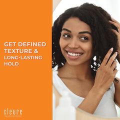 Cleure gel drying to a matte finish highlights non-greasy style.