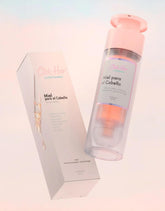 Click Hair Honey Serum instant shine for a smooth, glossy finish.
