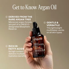 USDA organic seal on Cliganic Argan Oil packaging